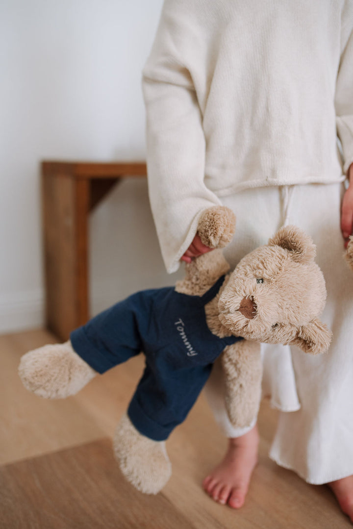 Personalised Honey Bear Overalls - Navy