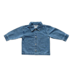 Organic Embroidery Denim Shirt -  Starlight
