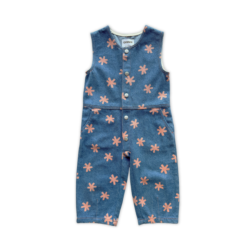 Organic Denim Jumpsuit - Starlight