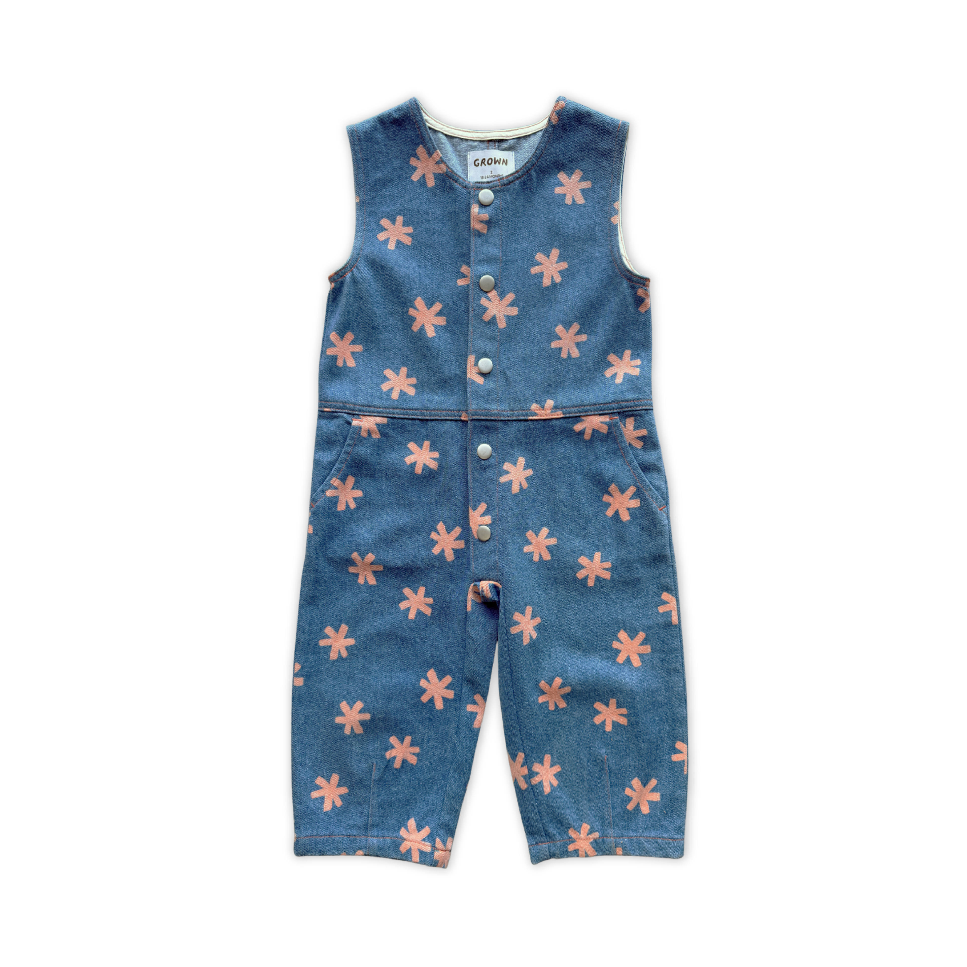 Organic Denim Jumpsuit - Starlight