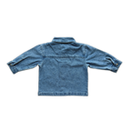 Organic Embroidery Denim Shirt -  Starlight