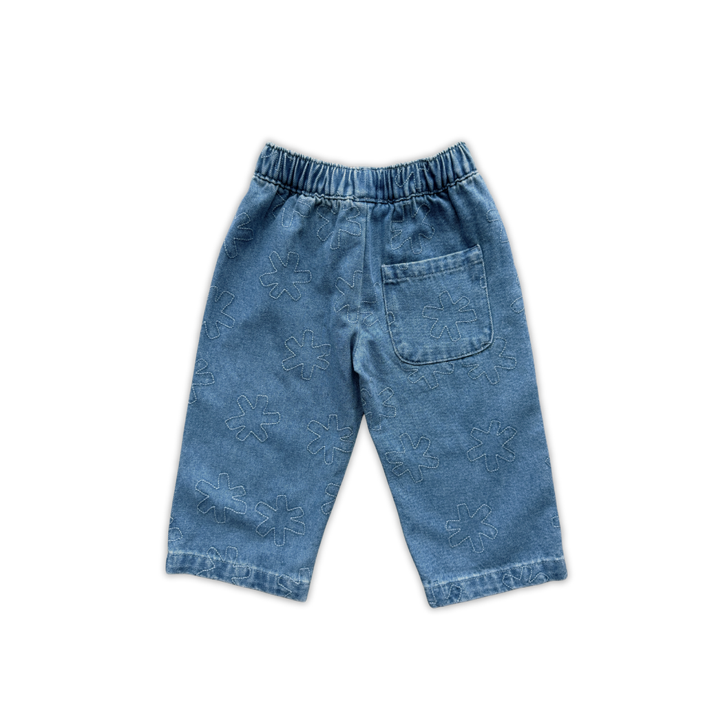 Organic Starlight Embroidery Denim Pant