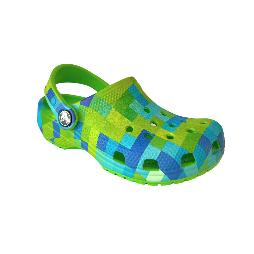 Crocs Classic Digi Block Clog - Green Slime