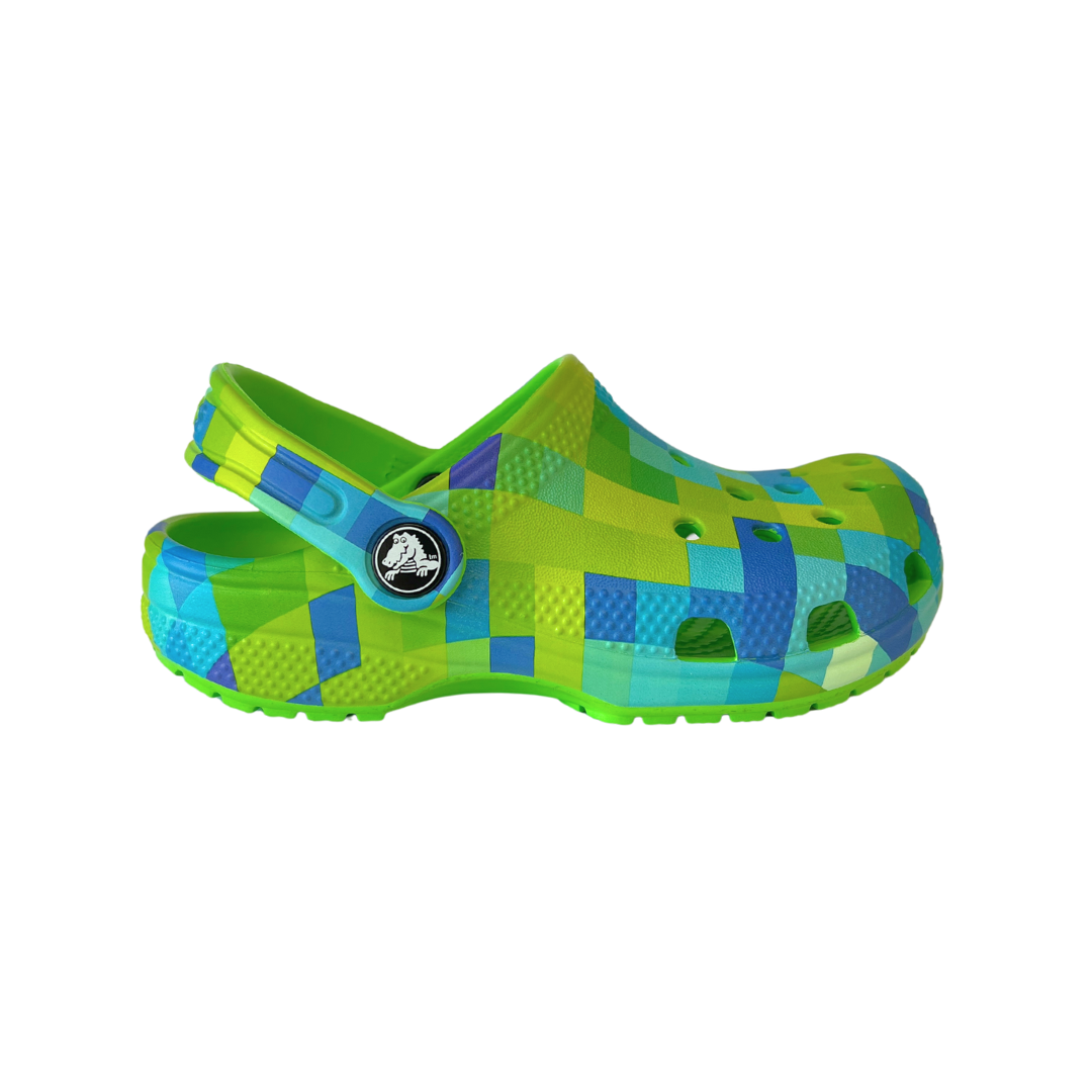 Crocs Classic Digi Block Clog - Green Slime