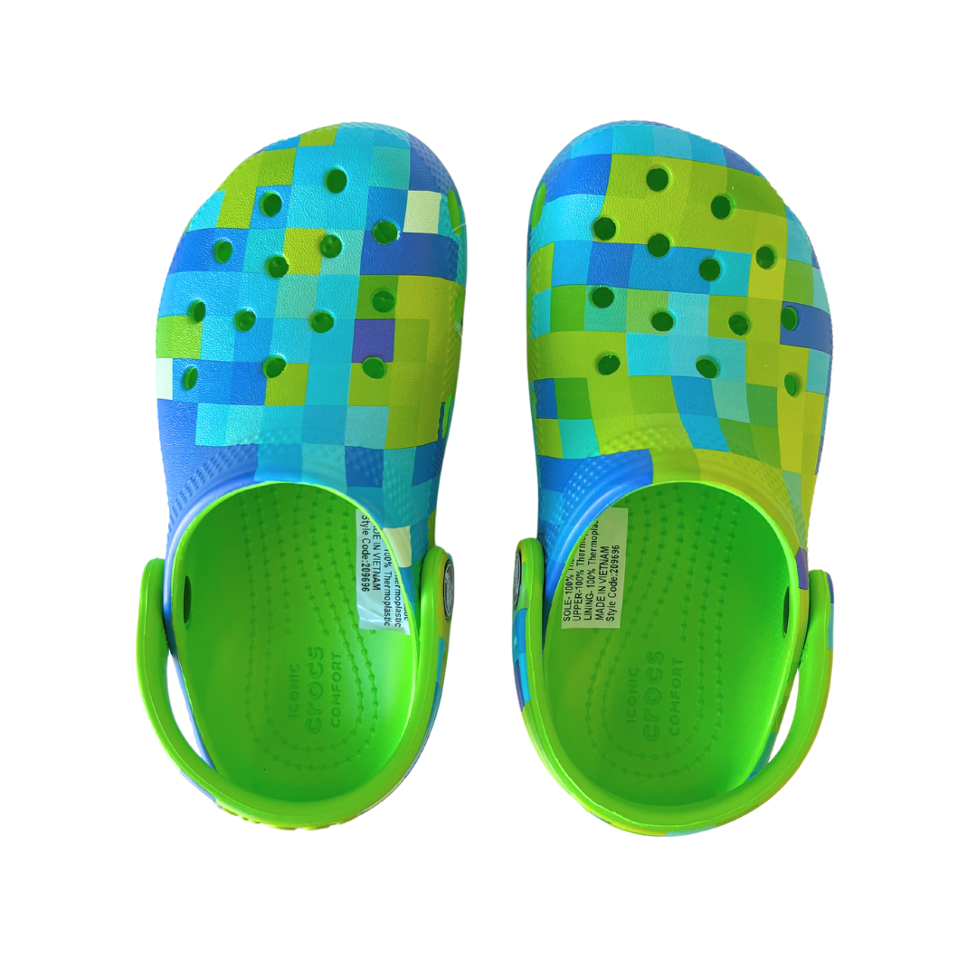 Crocs Classic Digi Block Clog - Green Slime