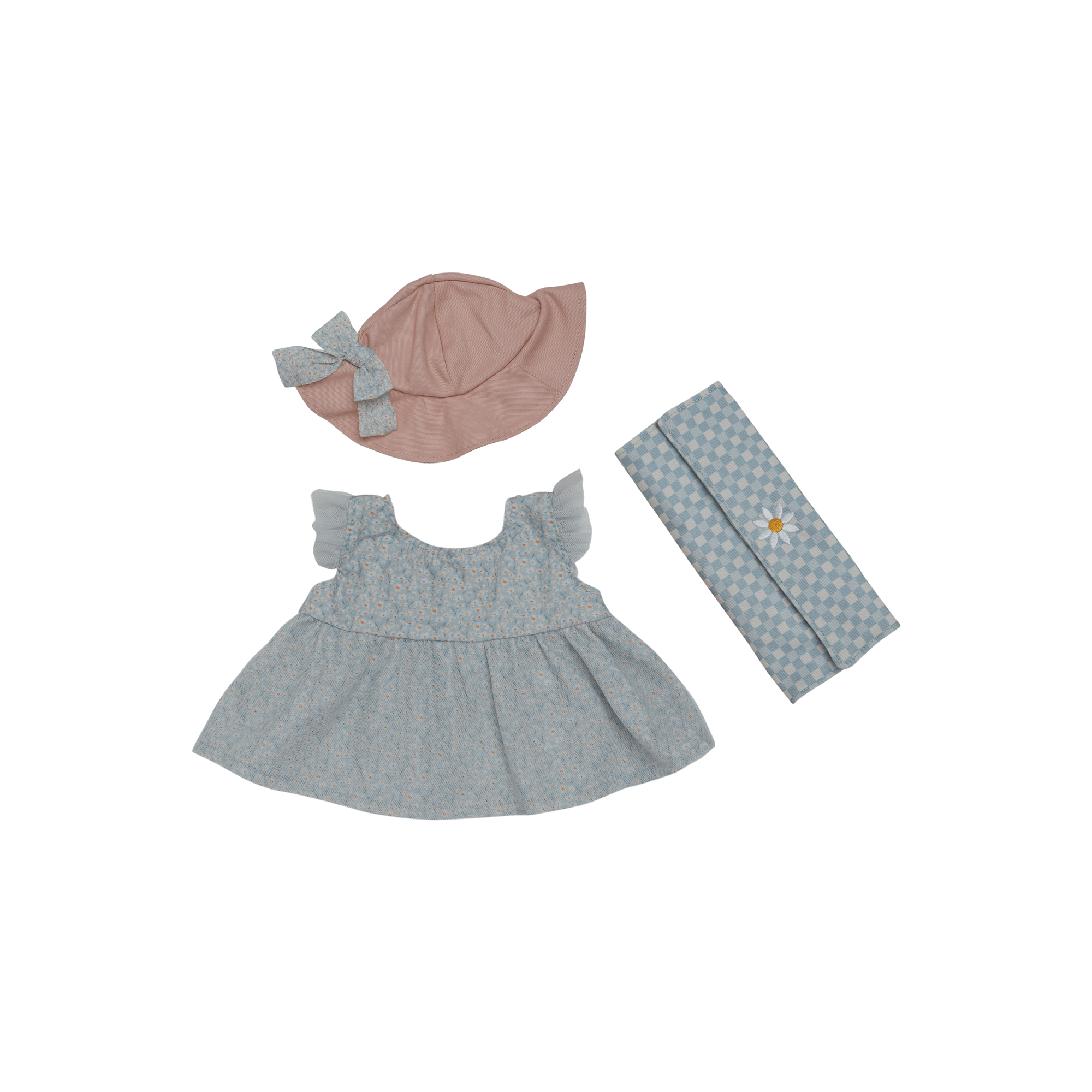 Olli Ella Petal Picnic Outfit Set - Teal