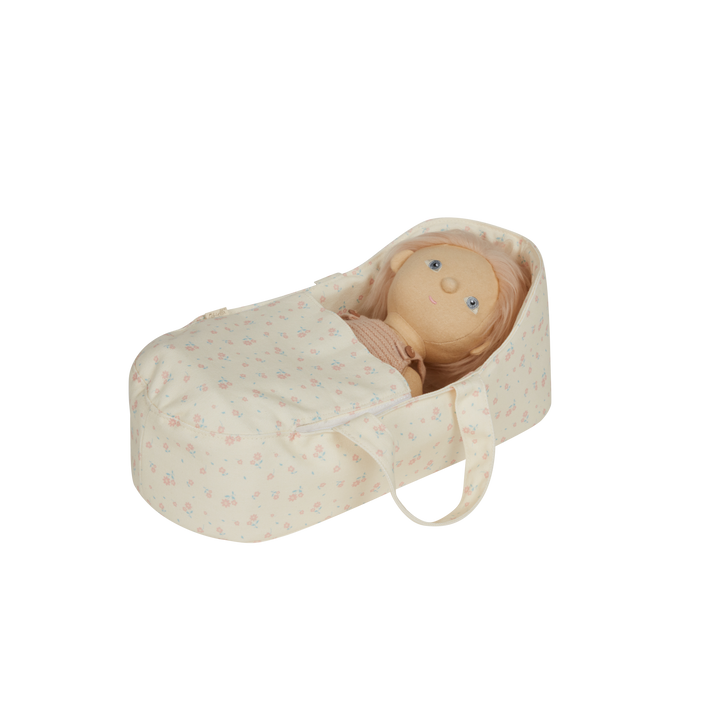 Olli Ella Dinkum Doll Carry Cot - Pansy