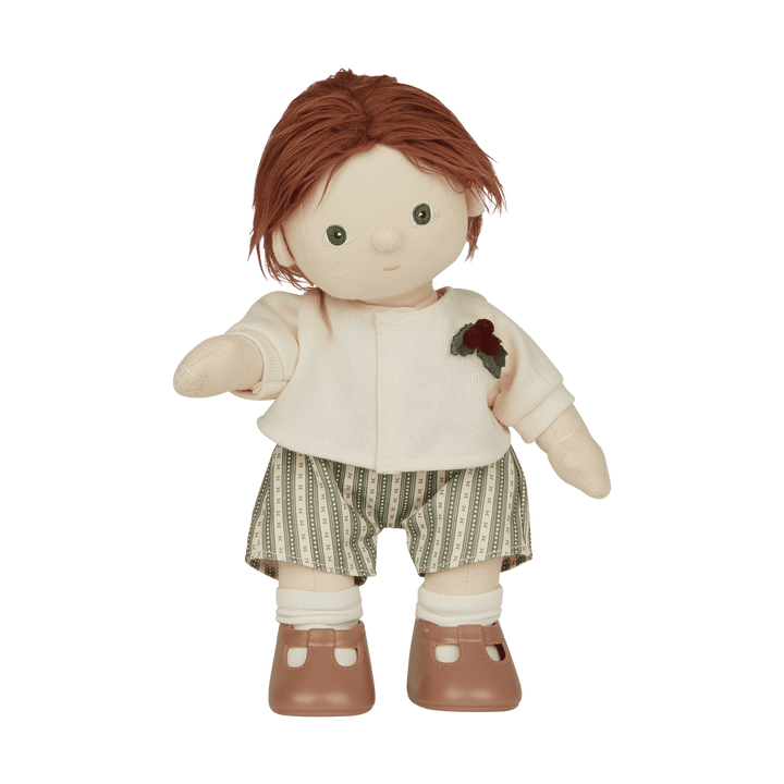 Olli Ella Dinkum Doll Cardigan and Romper Set - Holiday