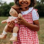 Cherry Gingham Outfit Set - Red