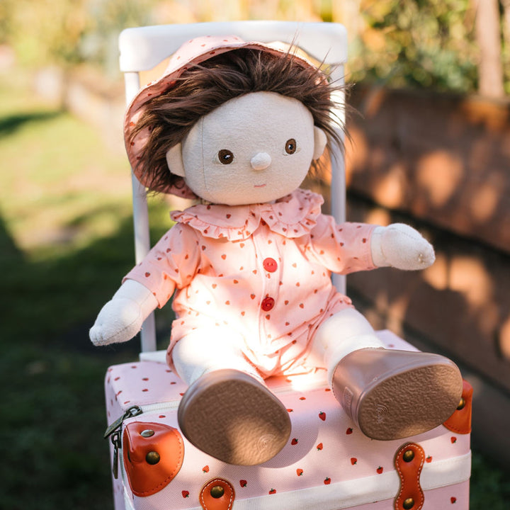 Olli Ella Dinkum Doll On the Go Outfit - Strawberry