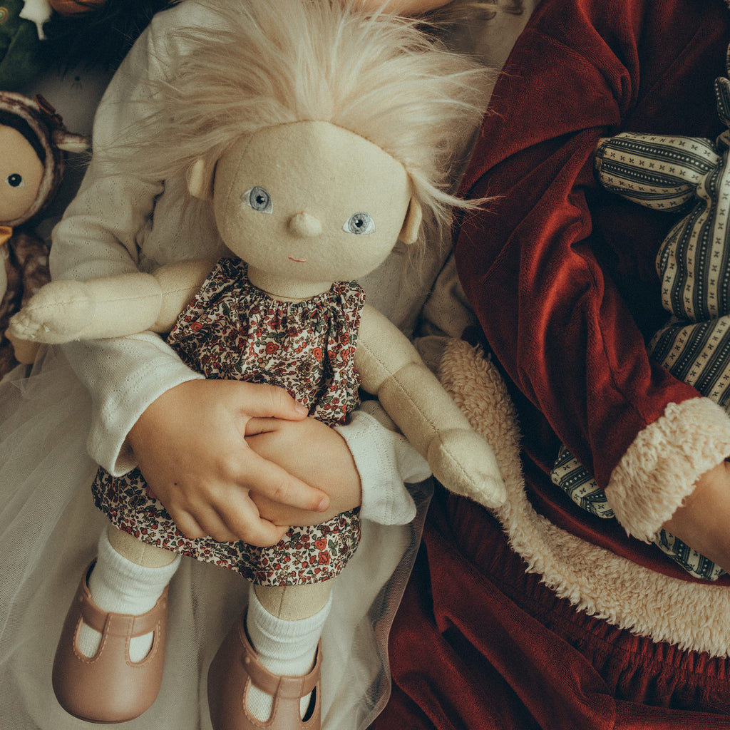 Dinkum Doll Una Dress Set - Holiday