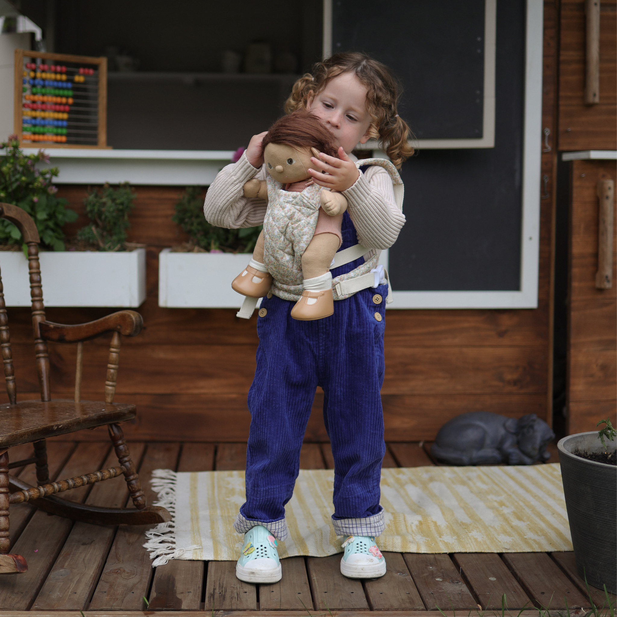 Dinkum Doll Quilted Carrier - Garden Floral