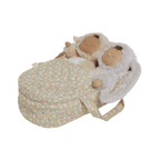 Dinkum Doll Quilted Carry Cot - Garden Floral