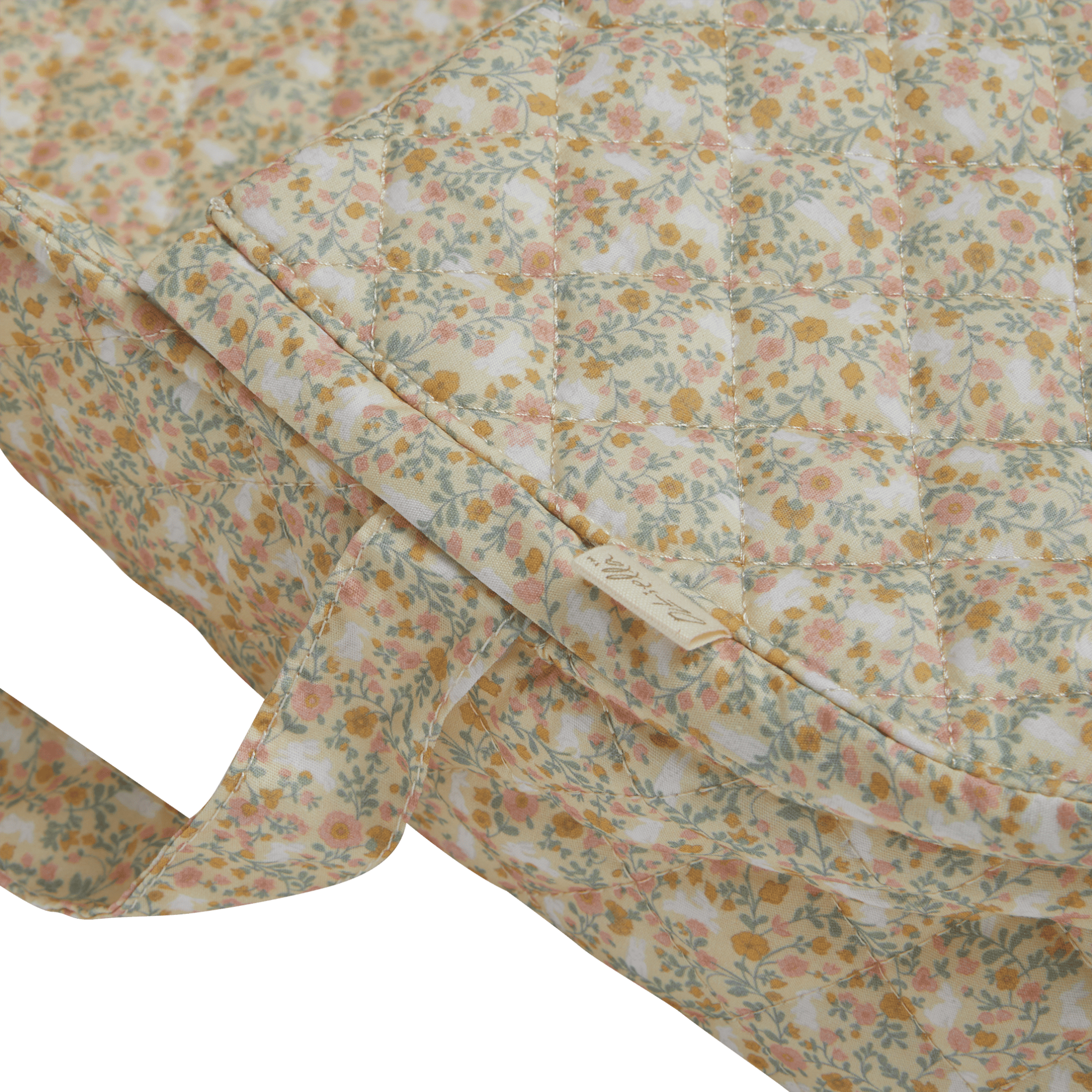 Dinkum Doll Quilted Carry Cot - Garden Floral