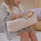 Dinkum Doll Quilted Carry Cot - Garden Floral