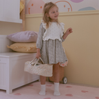Dinkum Doll Quilted Carry Cot - Garden Floral