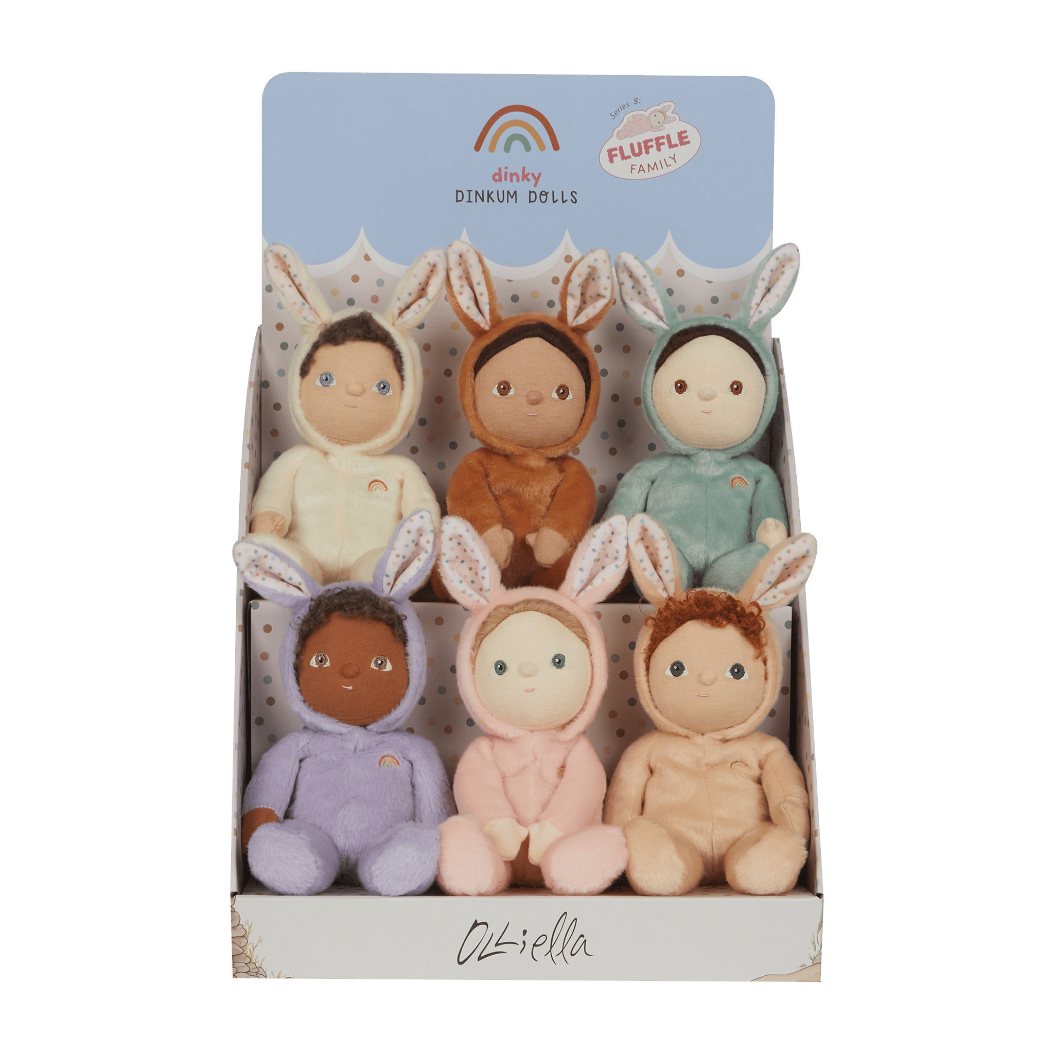 Dinky Dinkum Fluffle Family - Set of 6