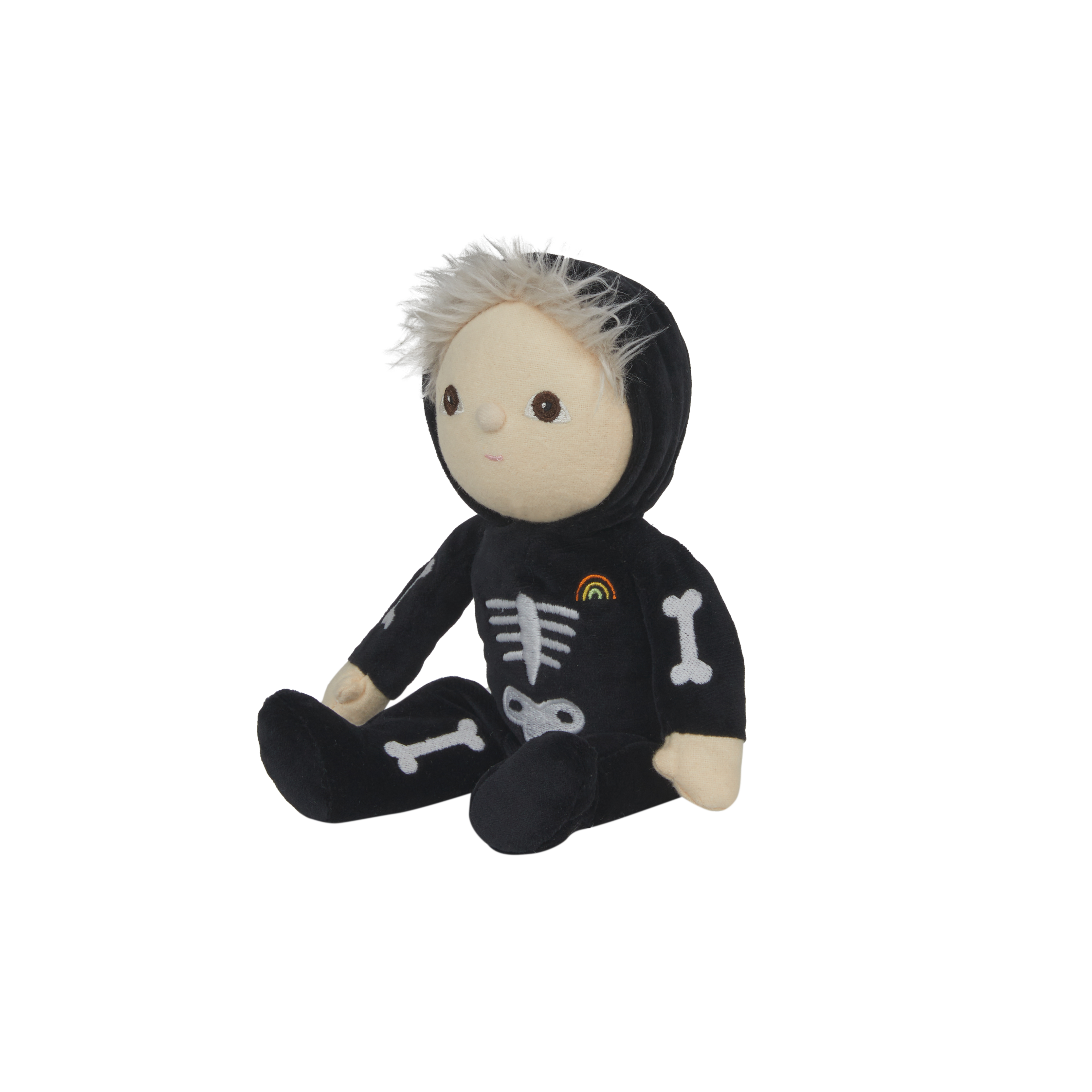 Olli Ella Dinky Dinkum Doll Scully Skeleton Black