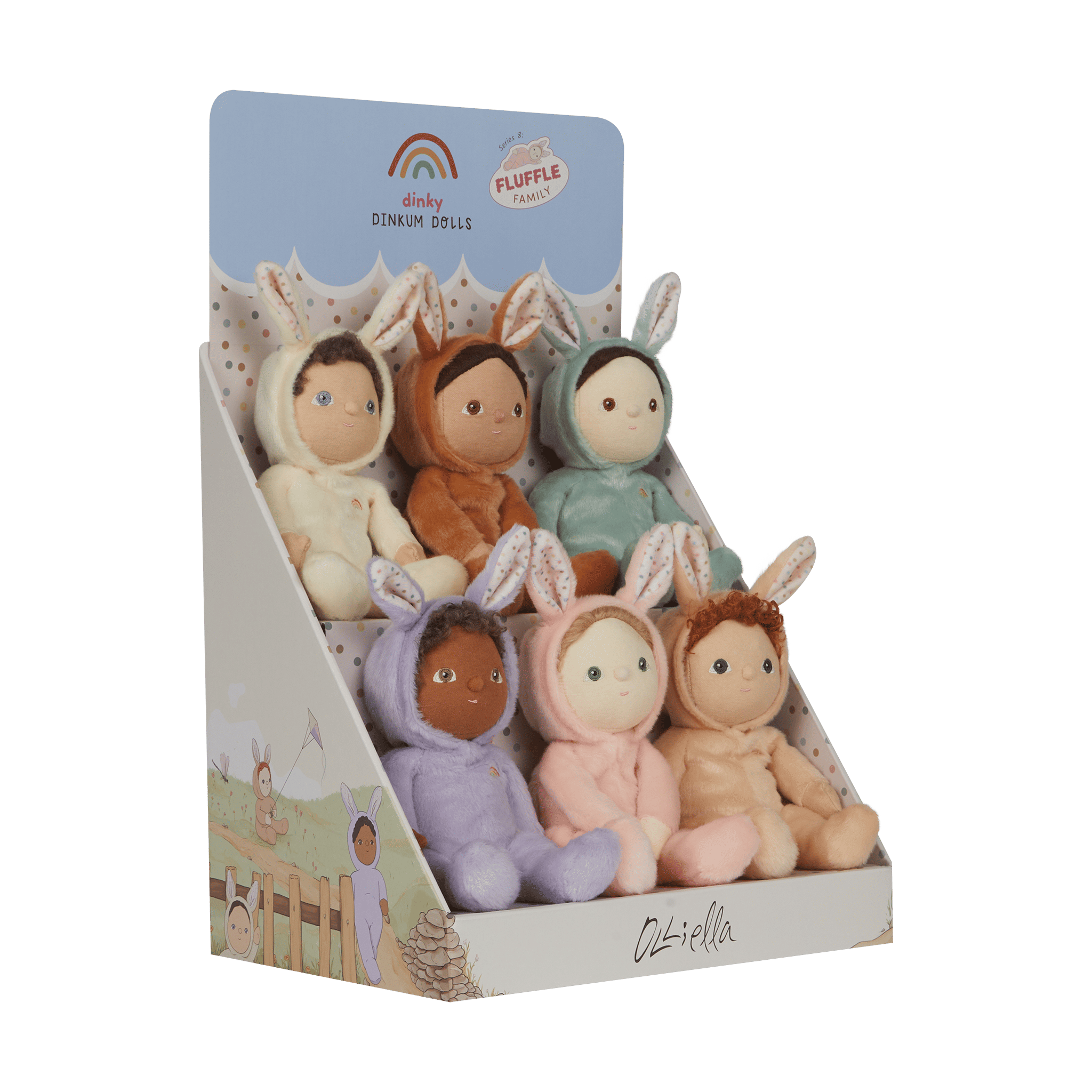 Dinky Dinkum Fluffle Family - Set of 6
