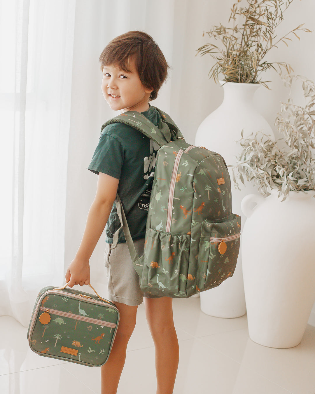 Fox & Fallow Mini Lunch Bag - Dinos