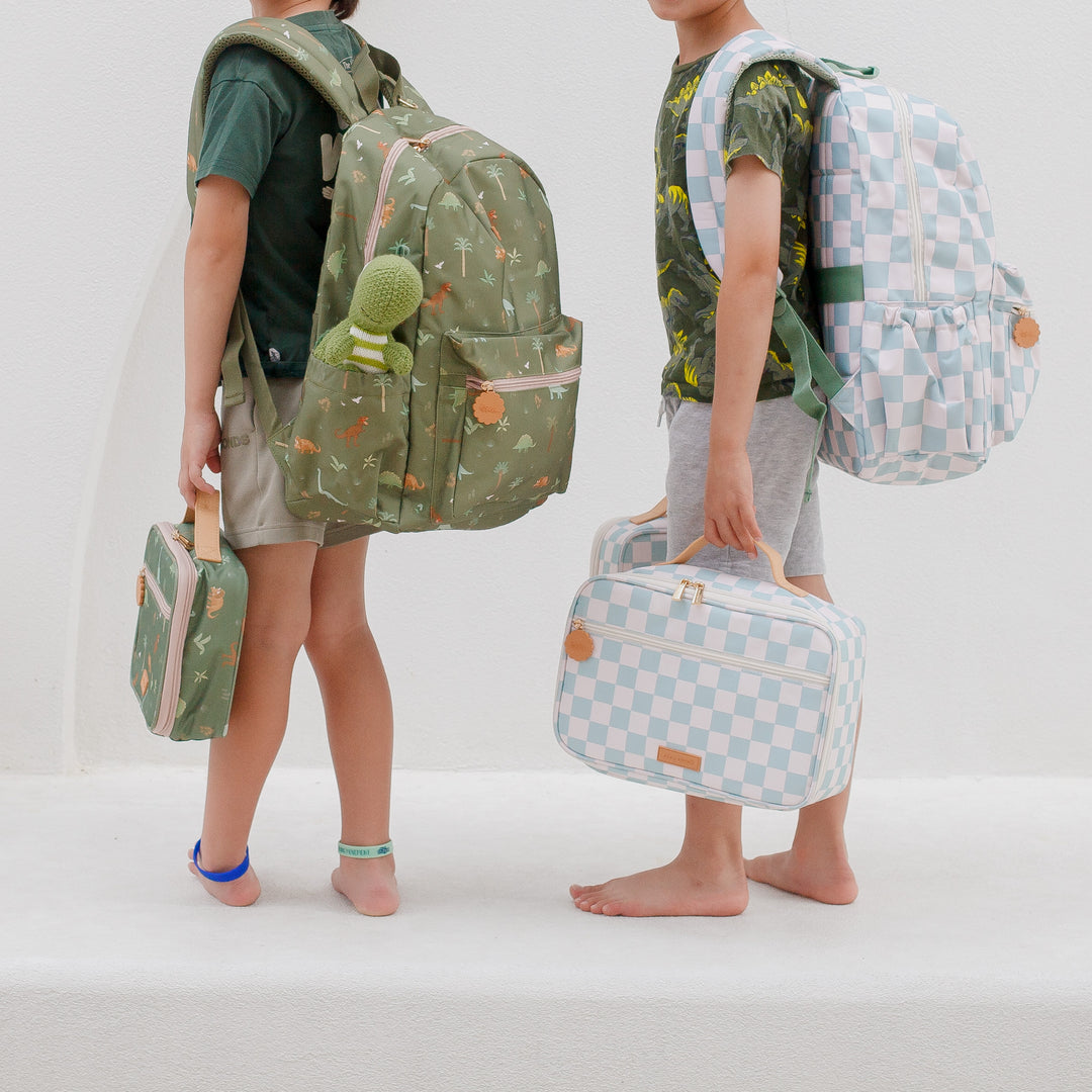 Fox & Fallow Backpack - Sage Check