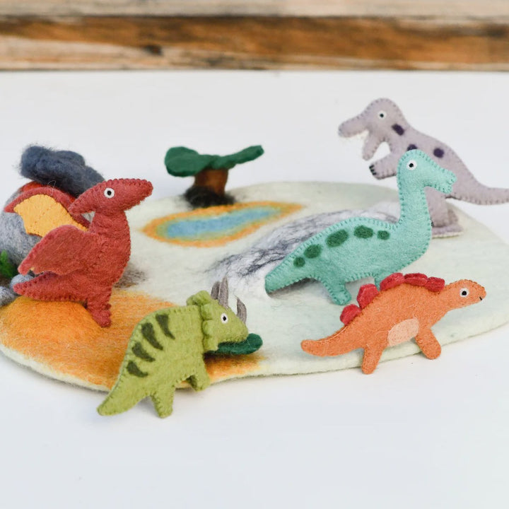 Tara Treasures Finger Puppet Set - Dinosaurs
