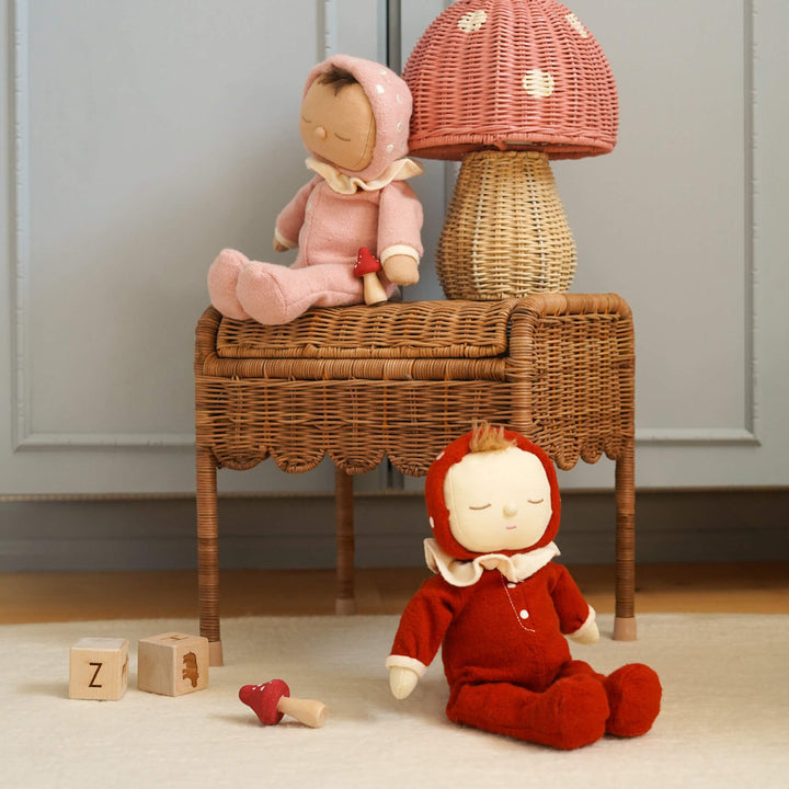Olli Ella Dozy Dinkum - Toadstool Moppet - Red
