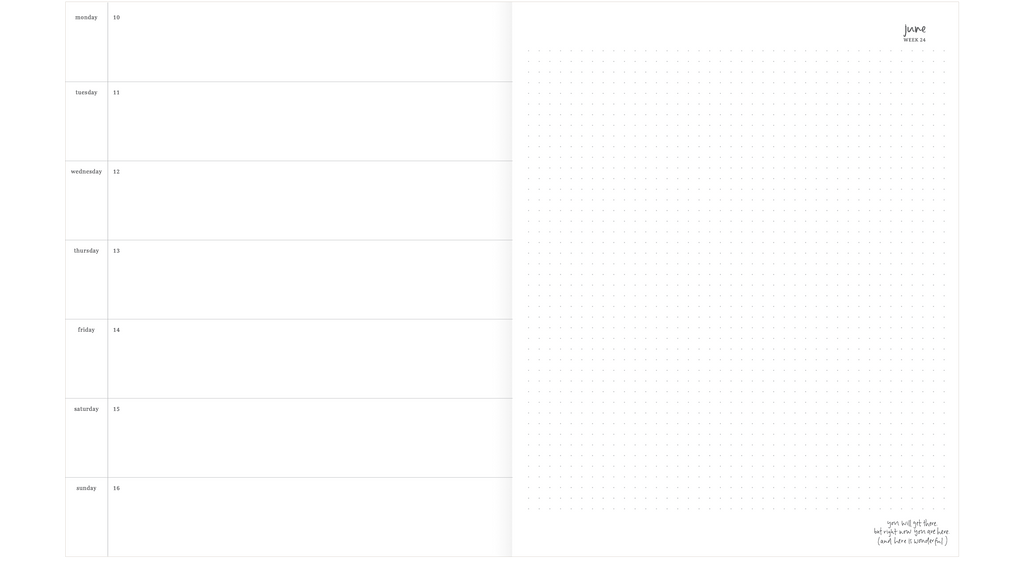 2024 Planner | Grande | Horizontal Weekly | Oregano