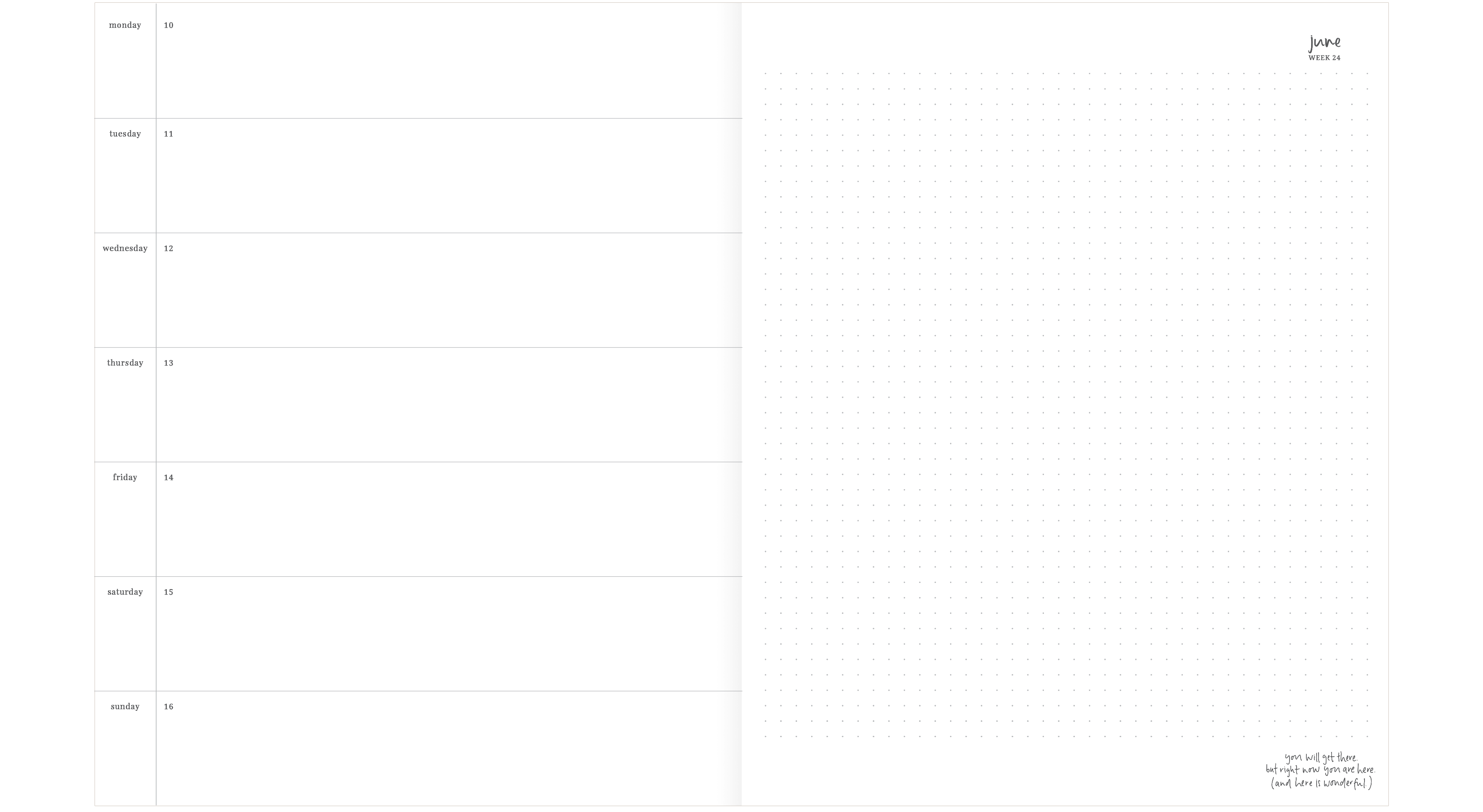 2024 Planner | Grande | Horizontal Weekly | Oregano