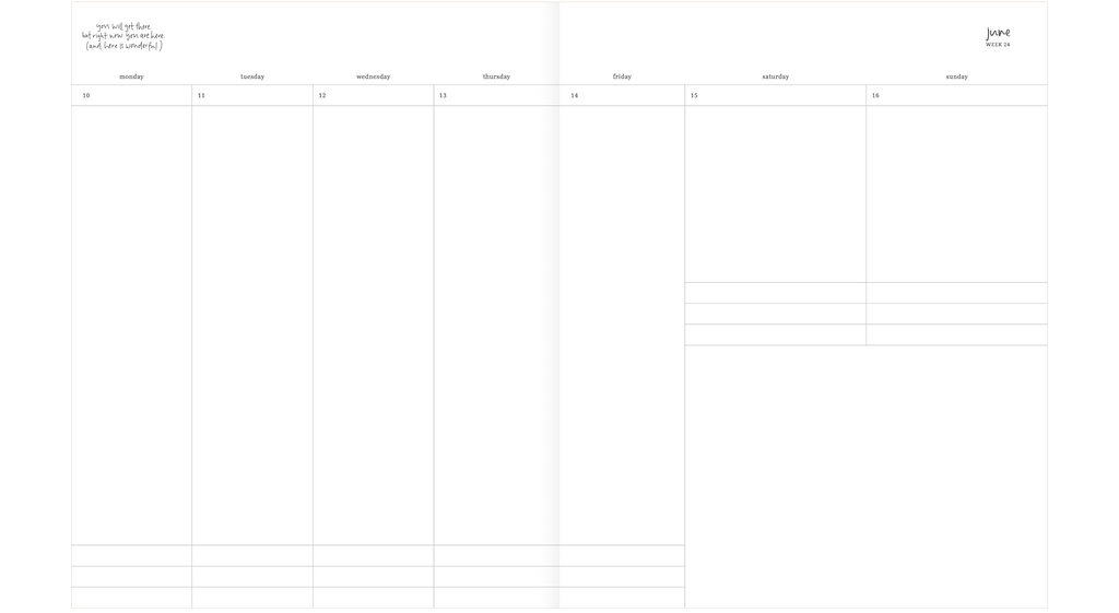 2024 Planner | Grande | Vertical Weekly | Limoncello