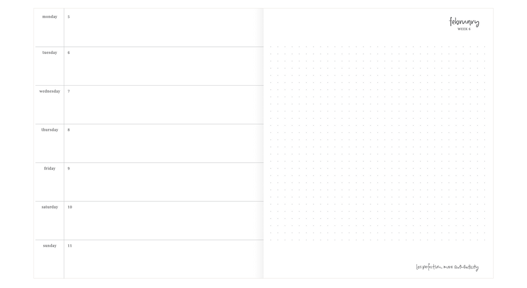2024 Planner | Signature | Horizontal Weekly | Amore