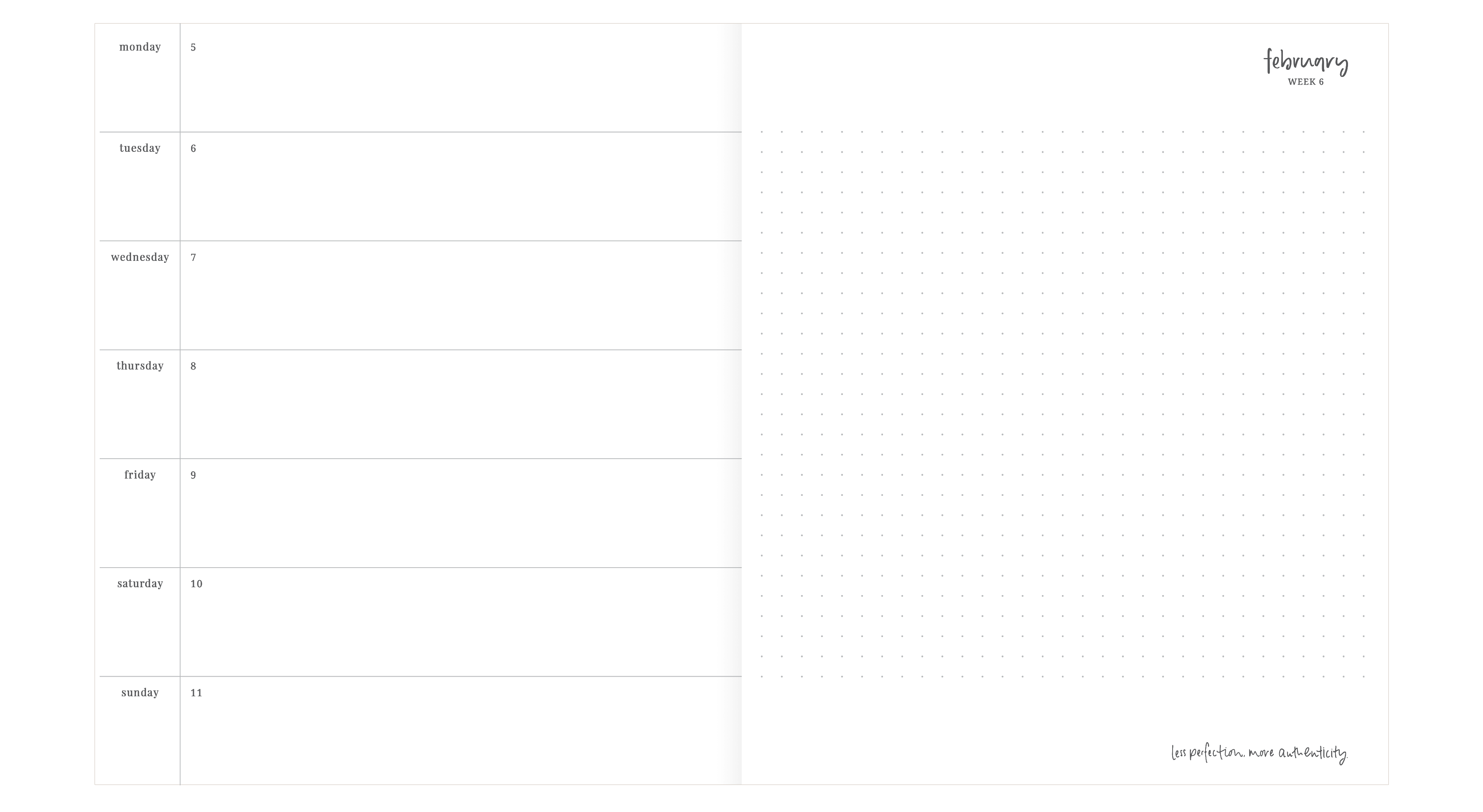 2024 Planner | Signature | Horizontal Weekly | Amore