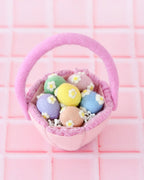 Petite Pink Felt Easter Basket