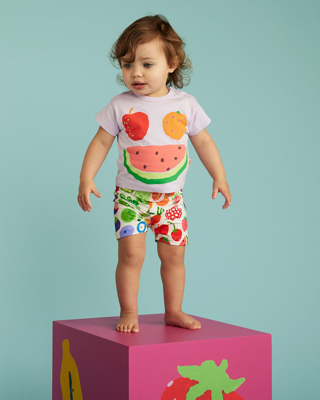 Halcyon Nights Eat The Rainbow Kids Bike Shorts