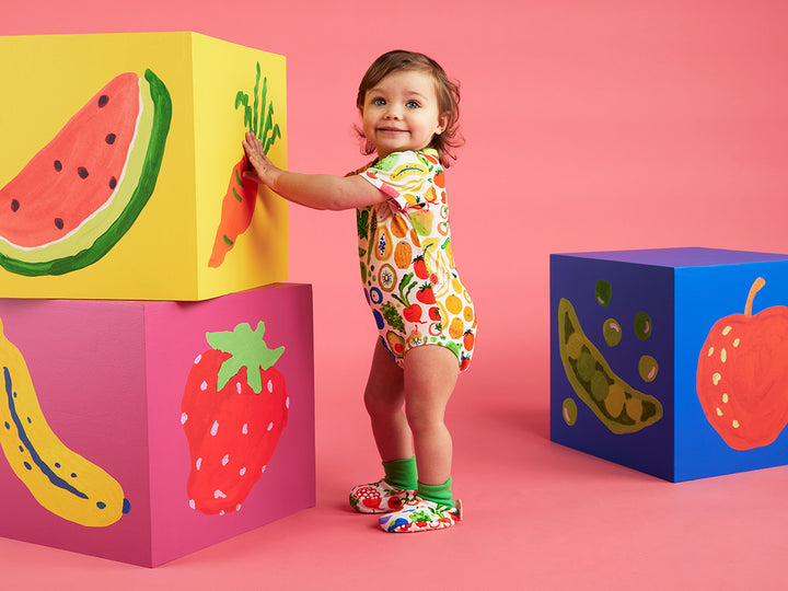 Halcyon Nights Eat The Rainbow Baby Booties