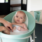 Baby Bath with Plug - Eucalyptus