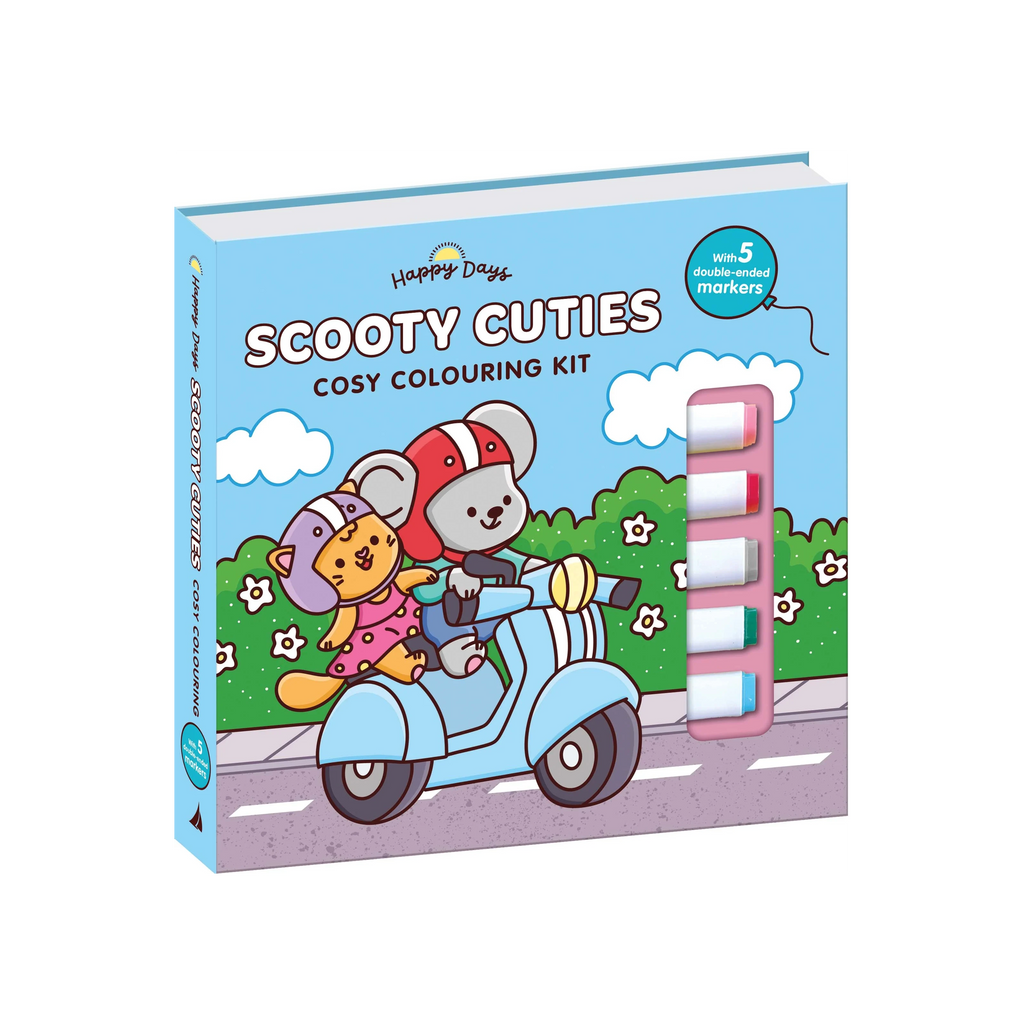 Happy Days - Scooty Cuties Cosy Colouring Kit