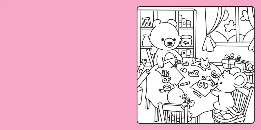 Happy Days - Cosy Christmas Advent Colouring Book