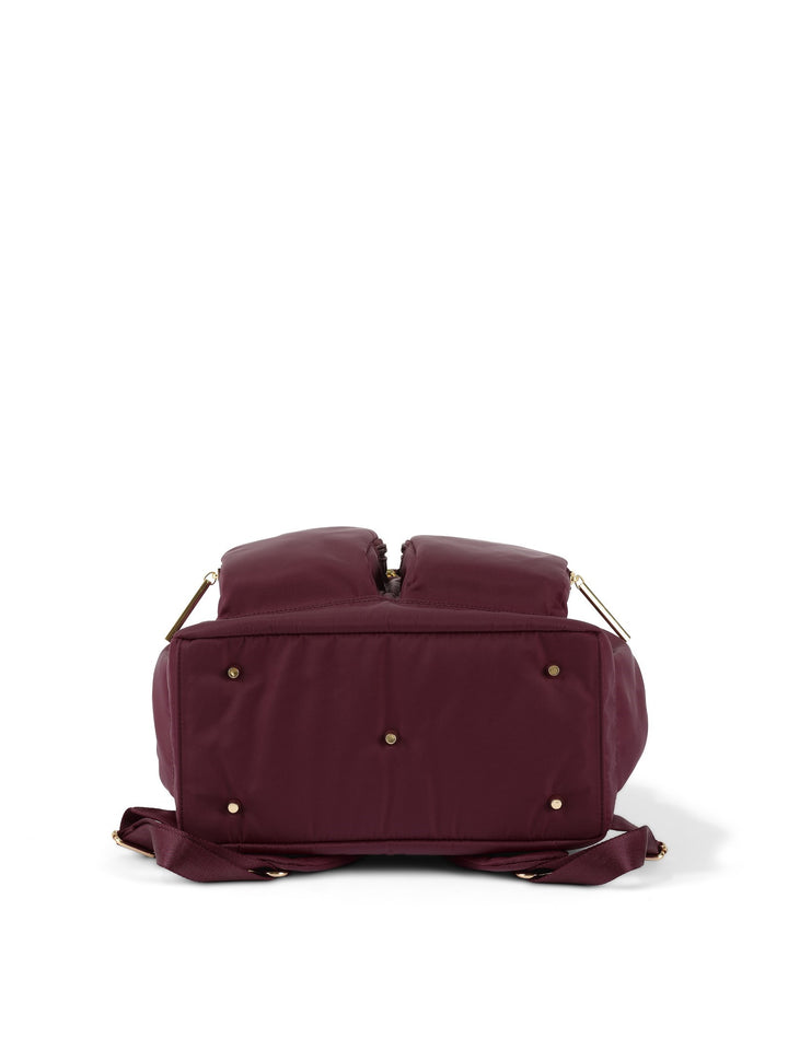 OiOi Nappy Backpack - Nylon Mulberry