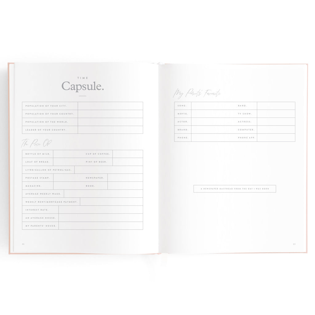 Fox & Fallow Baby Book - Rose