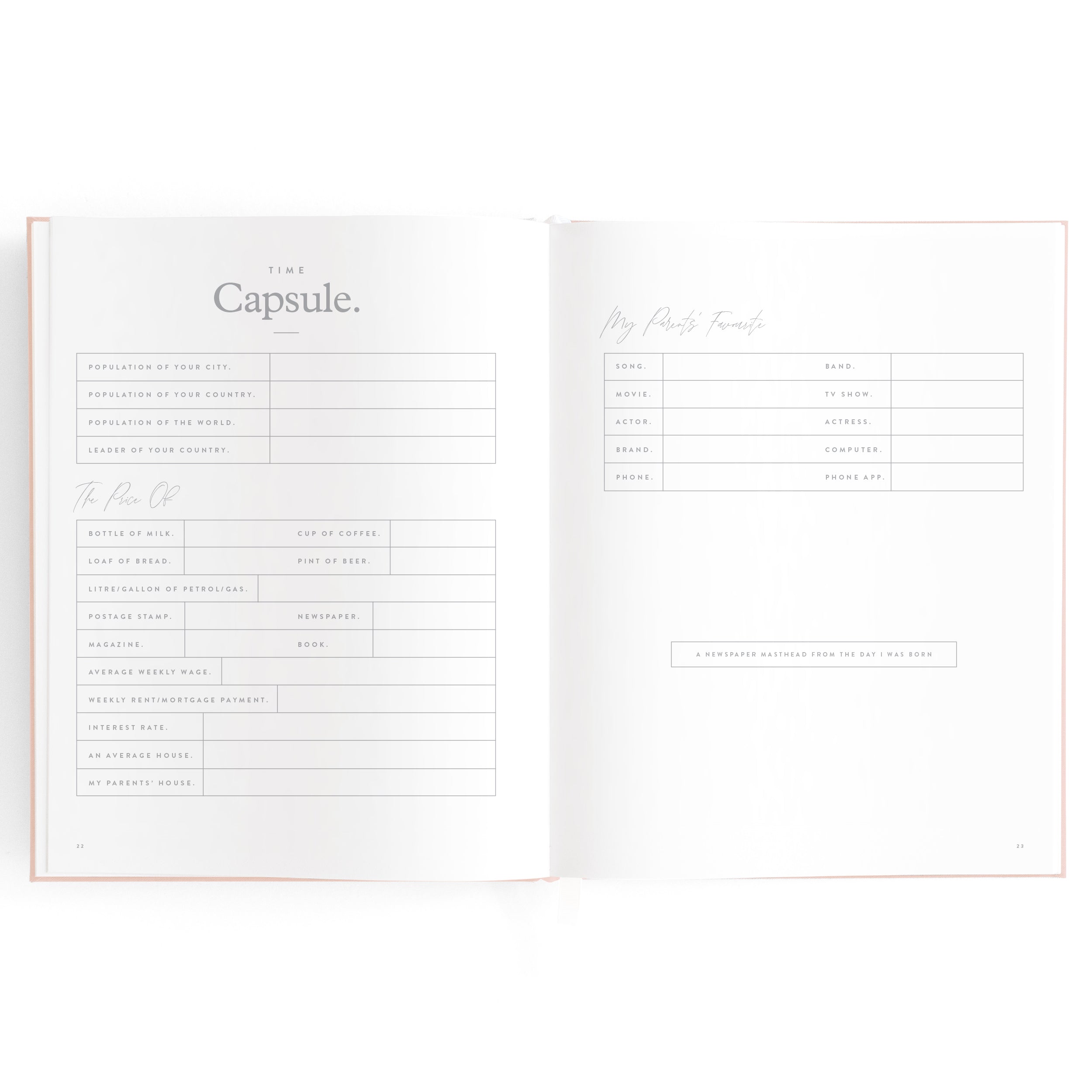 Fox & Fallow Baby Book - Rose