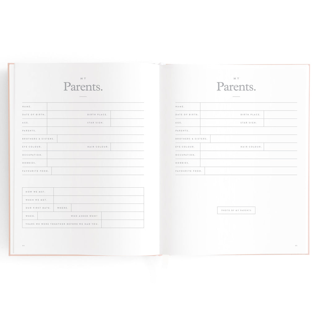 Fox & Fallow Baby Book - Rose