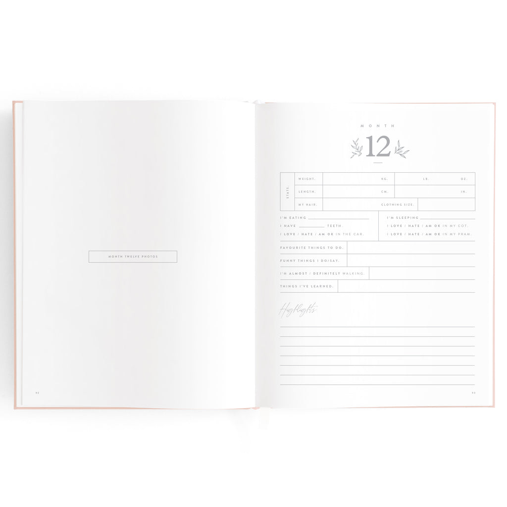 Fox & Fallow Baby Book - Rose