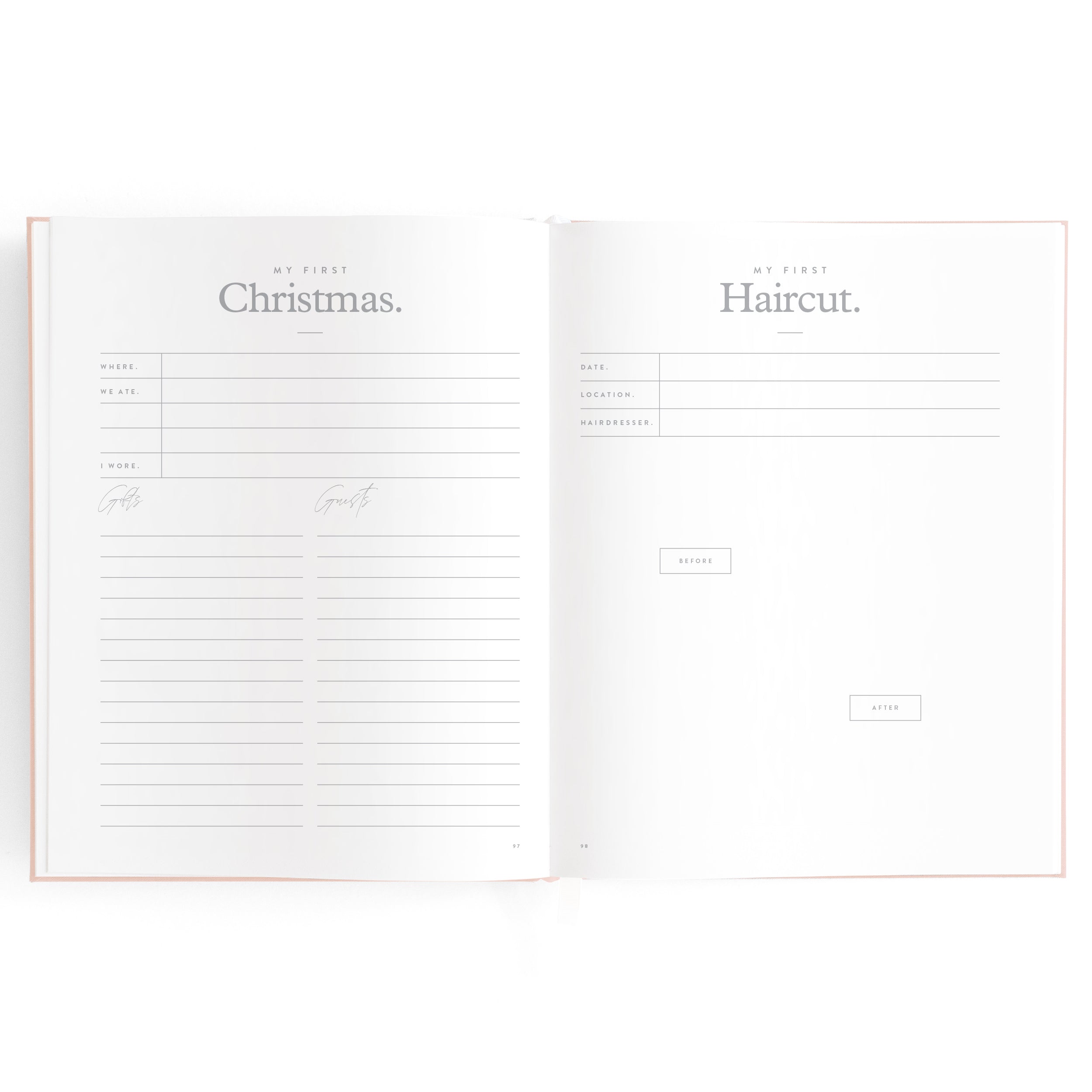 Fox & Fallow Baby Book - Rose