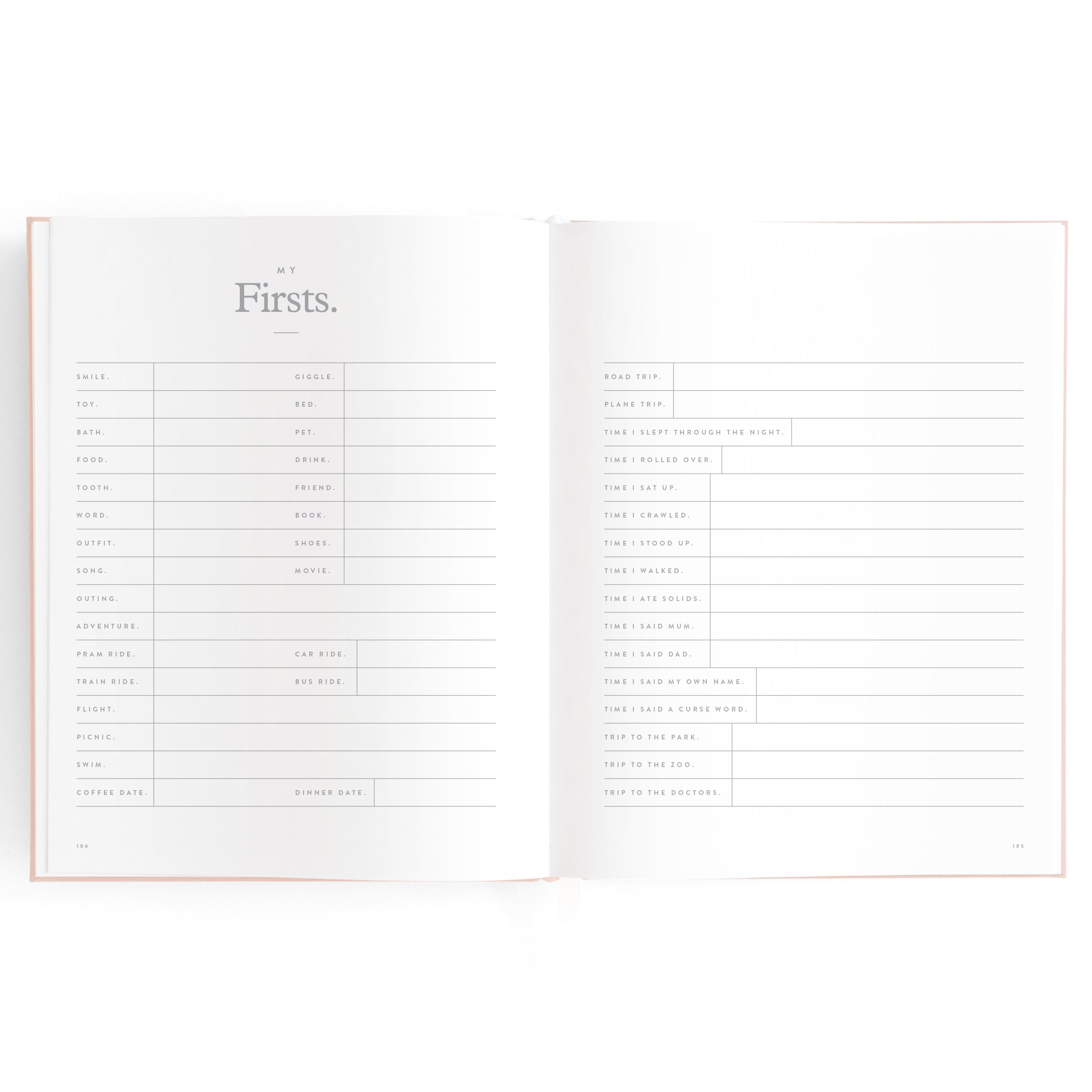 Fox & Fallow Baby Book - Rose