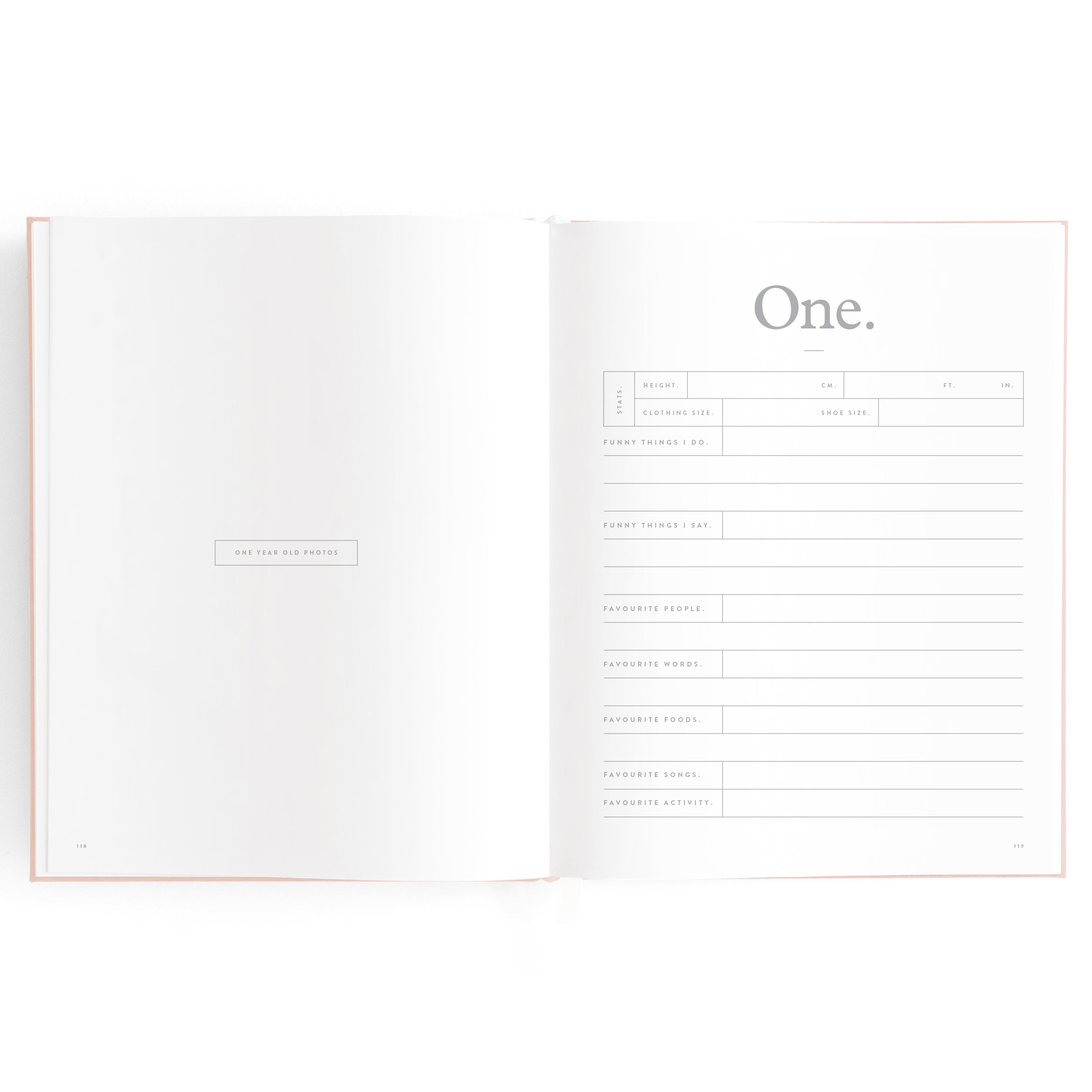 Fox & Fallow Baby Book - Rose