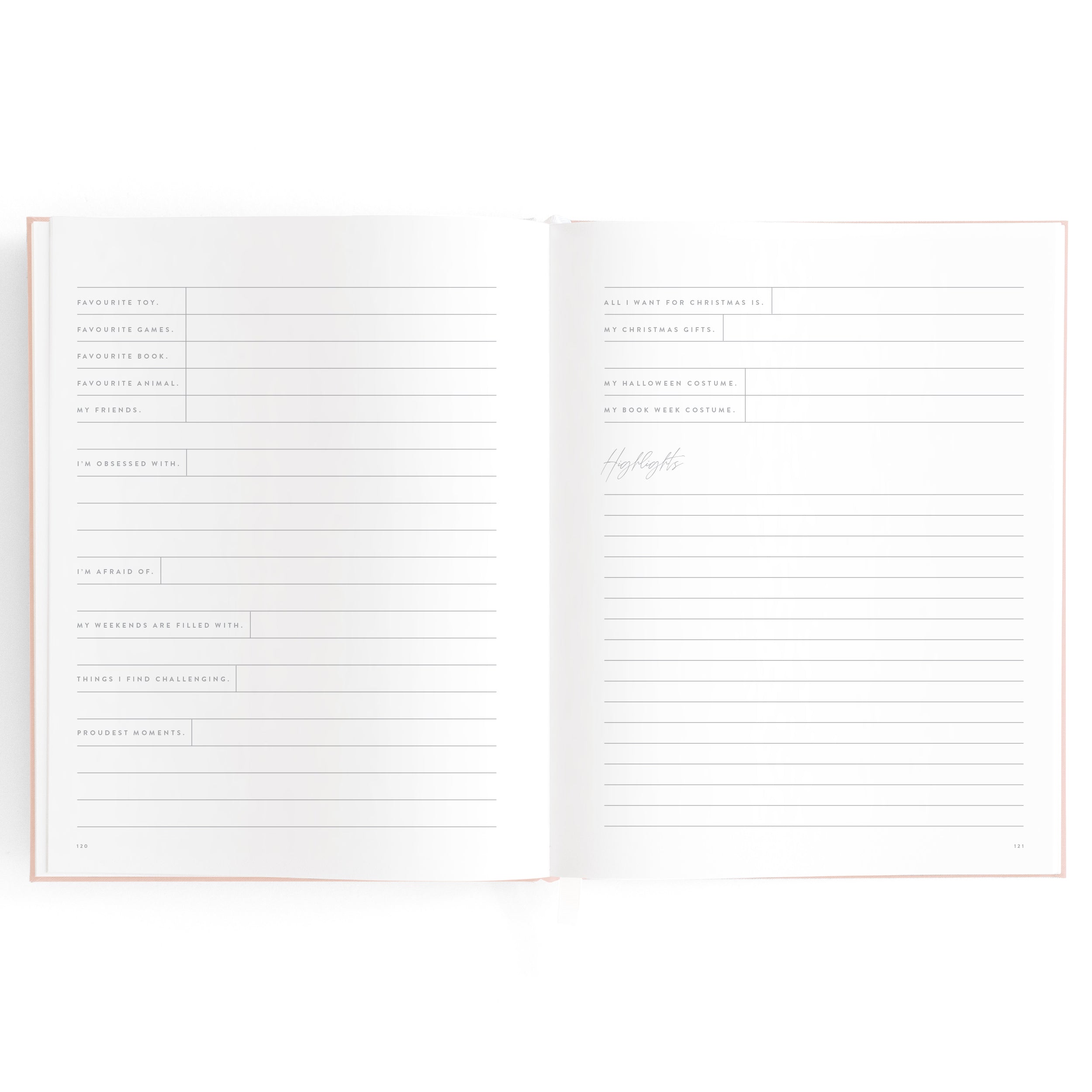 Fox & Fallow Baby Book - Rose