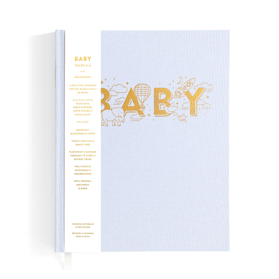 Fox & Fallow Baby Book - Powder (Boxed)