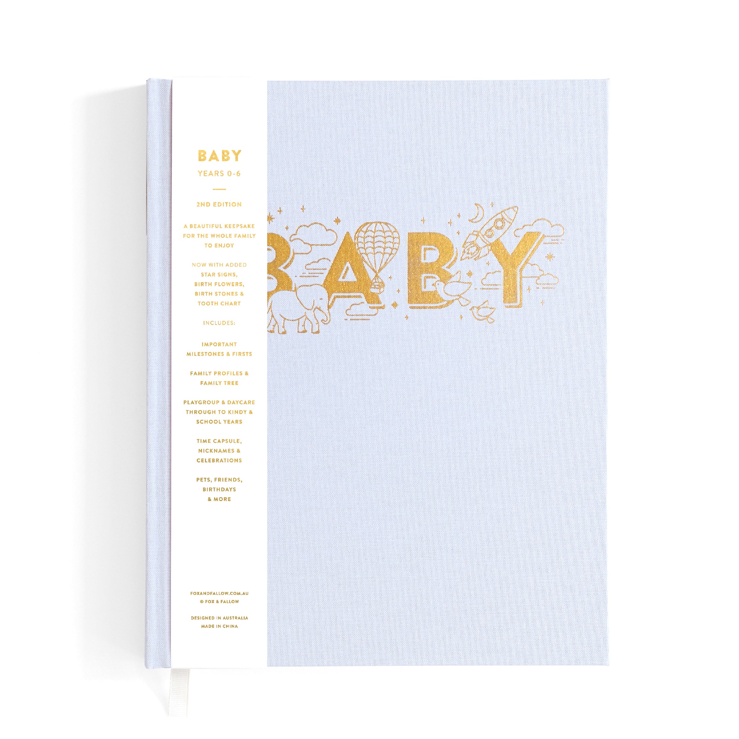 Fox & Fallow Baby Book - Powder (Boxed)