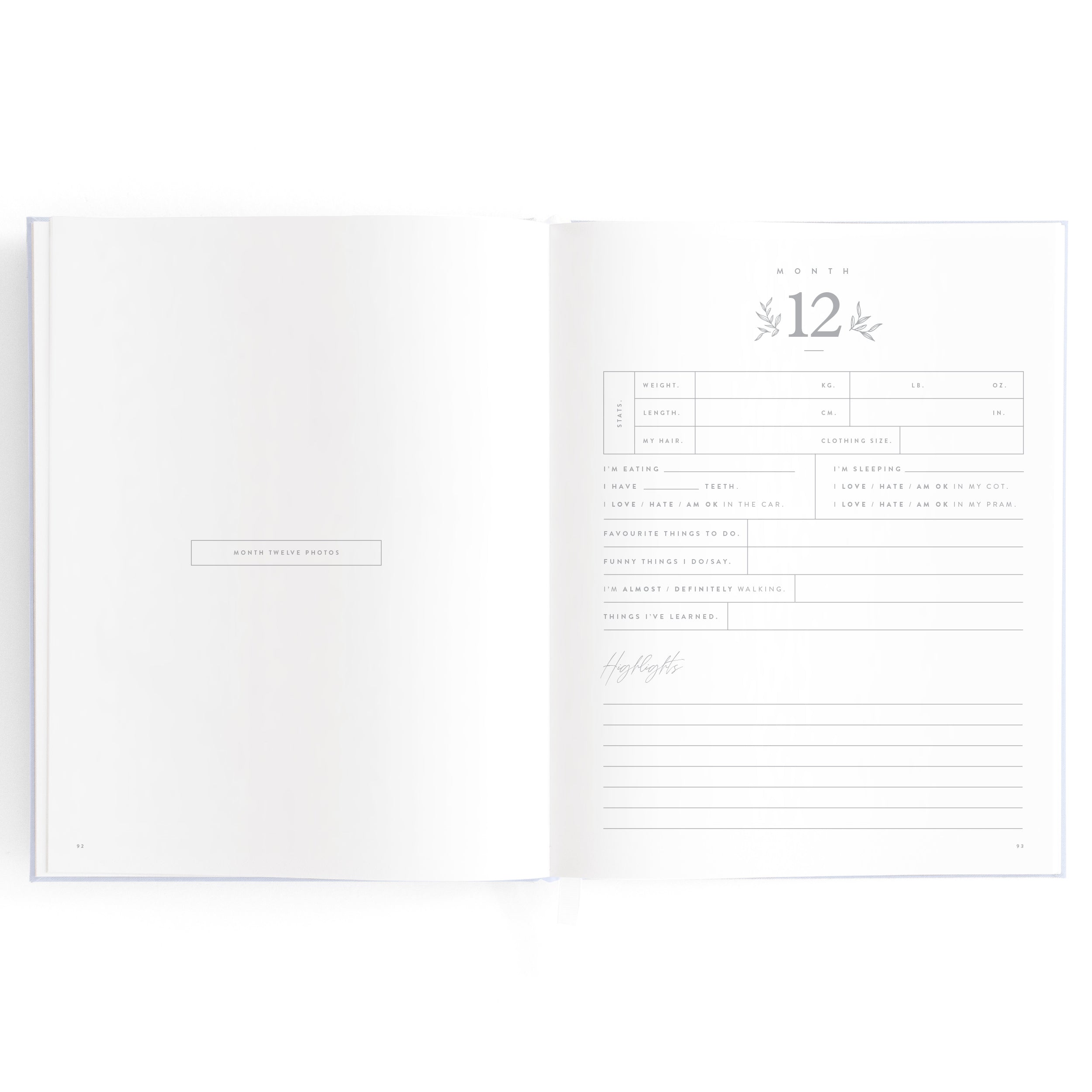 Fox & Fallow Baby Book - Powder